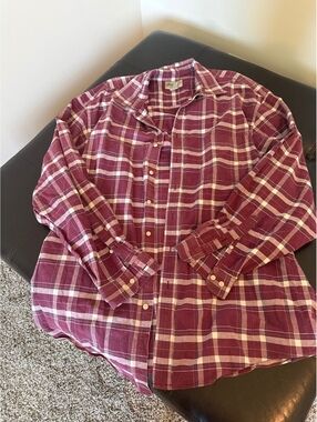Eddie Bauer Men Plaid Shirt